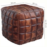 thumbnail of FineBuy Sitzwürfel Leder Ottomane Sitzhocker Hocker braun Polsterhocker