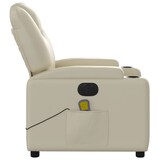 thumbnail of vidaXL Massagesessel Elektrisch Creme Kunstleder