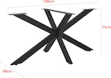 thumbnail of Helloshop26 - Tischbein Stahl Eisen 120 x 68 x 71 cm matt schwarz 03_0008074