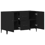 thumbnail of vidaXL Schwarzer Eichen-Sideboard - 100 x 36 x 60 cm - Aus Engineered Wood hergestellt