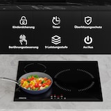 thumbnail of CIARRA inductiekookplaat 60 cm kookplaat 3-zone inbouw met timer VM3BIH-A