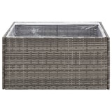thumbnail of vidaXL Pflanzkübel Grau 80x80x40 cm Poly Rattan
