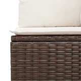 thumbnail of vidaXL 9-teiliges Garten-Sofa-Set mit Kissen in Braun aus Poly-Rattan