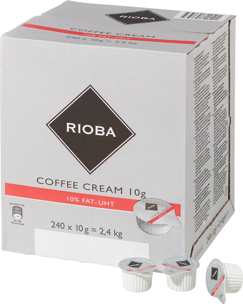 RIOBA Koffieroom 10% vet 240 porties x 10 g (2,4 kg) | Makro