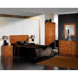 thumbnail of Cabecero para Somier de 150 cm, Medidas: (110x160x2) cm (altoxanchoxfondo), realizado en Madera de Pino Macizo, Color cerezo