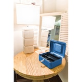 thumbnail of ARREGUI Elegant C9225 Caja Caudales con Llave para Transportar Dinero | Caja de Seguridad acero con bandeja | Caja fuerte portatil 20 cm ancho | Azul