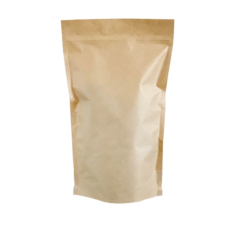 Lebensmittelbeutel aus braunem Kraftpapier mit luftdichtem Reißverschluss 750 ml pro 600 - Gimex