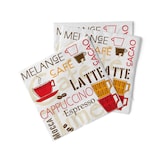 thumbnail of Sovie HOME Serviette Cafe Latte in Braun aus Tissue 33 x 33 cm, 20 Stück - modern Kaffee Cafe Frühstück