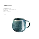 thumbnail of MÄSER Kaffeebecher 430 ml, 4-er Set, BLAU, postsicher, Serie CARELLIA