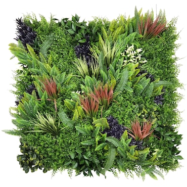 Bonerva | Jardín Vertical Artificial Amazonas | Pack 3 Piezas 100x100 Cm (3m²) | Planta artificial decoración oficina, hotel, restaurante | MAL1218