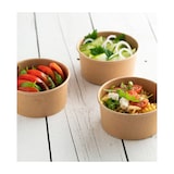 thumbnail of MONOUSO - Contenitore di Cartone Kraft-Kraft Multi-Food 370ml Ø11,5cm (300 Pezzi)