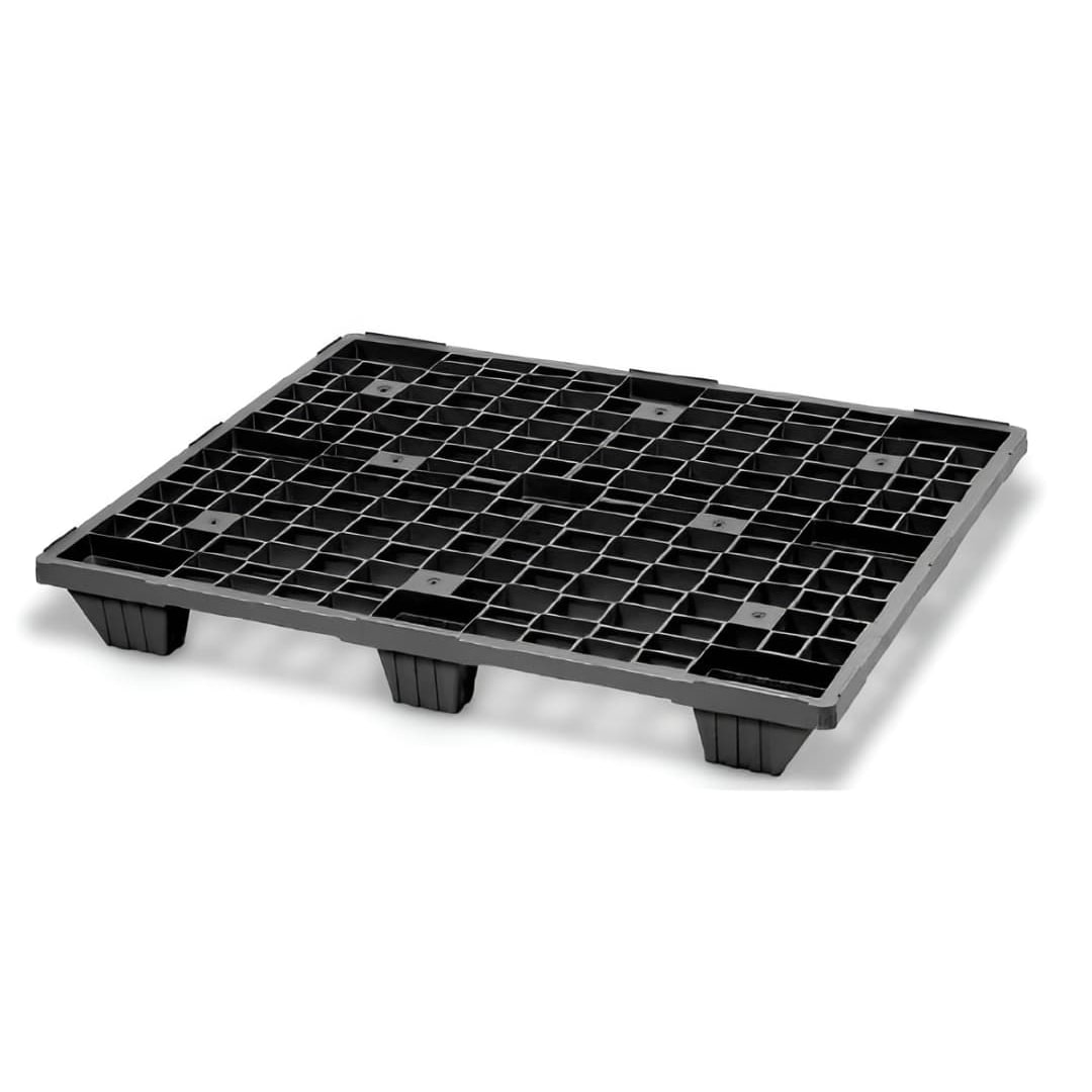 Palet Plástico Encajable 1000x1200x140mm (1 Unidad)