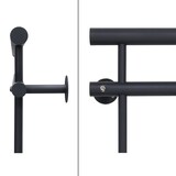 thumbnail of ECD Germany Französischer Balkon 90x156 cm Anthrazit matt | 11 Stäbe, Stahl pulverbeschichtet, Fenstergitter