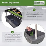 thumbnail of Montagewagen klappbar mobil transportabel 67,5x40x95 cm Traglast 80 kg 4 Ablagefächer leer