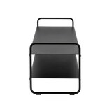 thumbnail of Schuhregal schmal Metall 2 Ebenen modern Design 80x33x33cm ZONE DENMARK schwarz