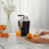 thumbnail of Elektrische citruspers ZEST9, druppelvrije schenktuit, krachtige hefboomarm, 160 W, zwart