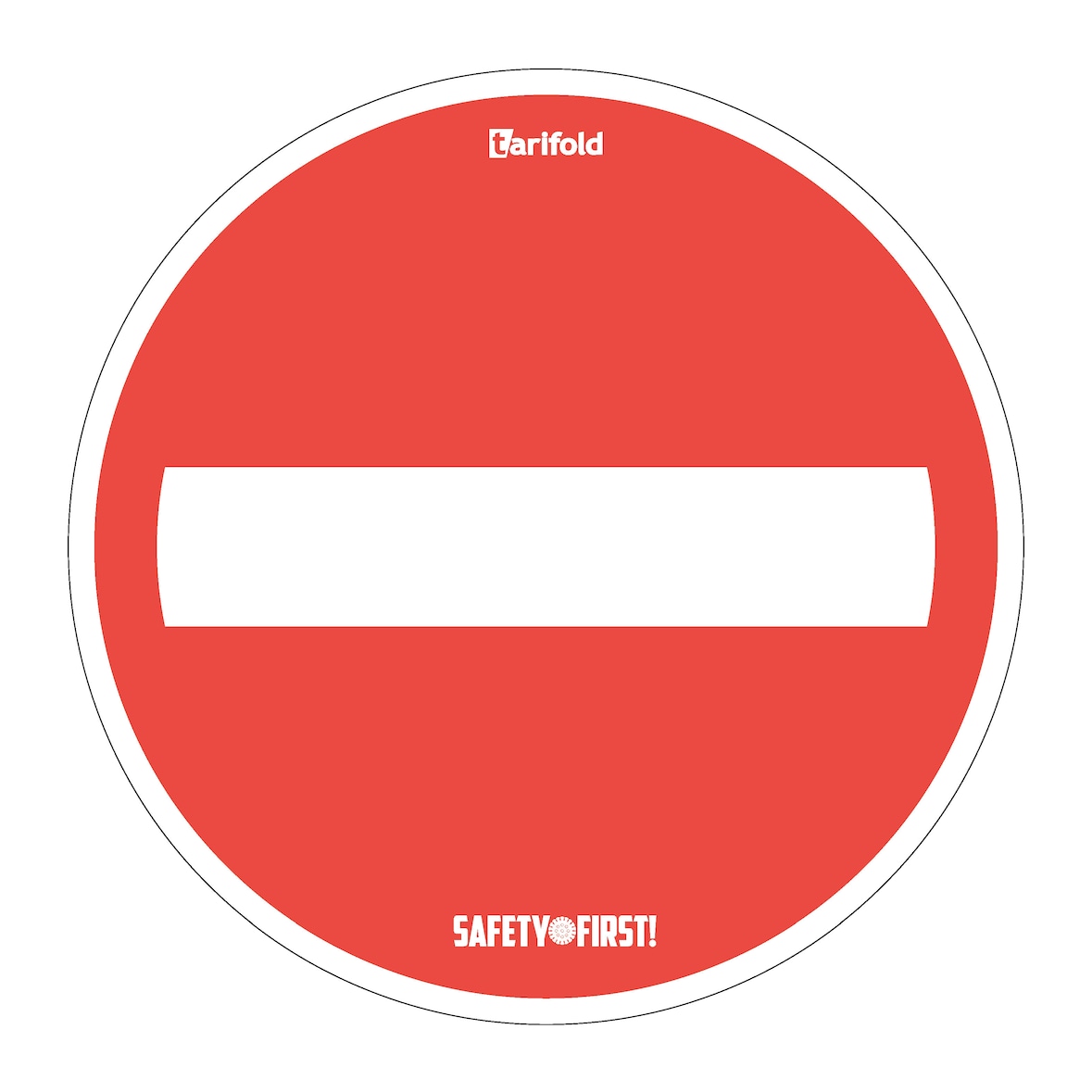 Tarifold confezione 2 pz adesivo per pavimenti lisci - Ø 350 mm, Divieto