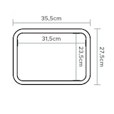 thumbnail of Garcia de Pou - Plateau Fast Food 27,5X35,5 Cm Chocolat Pp