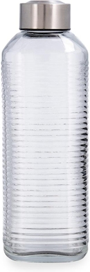 Botellas De Jugo – Paquete De 4 Botellas De Vidrio De Boca Ancha Con Tapas, Para Jugos, Licuados, Agua Infundida, Almacenamiento De Bebidas, 16 Onzas, Sin BPA, Tapas De Acero Inoxidable