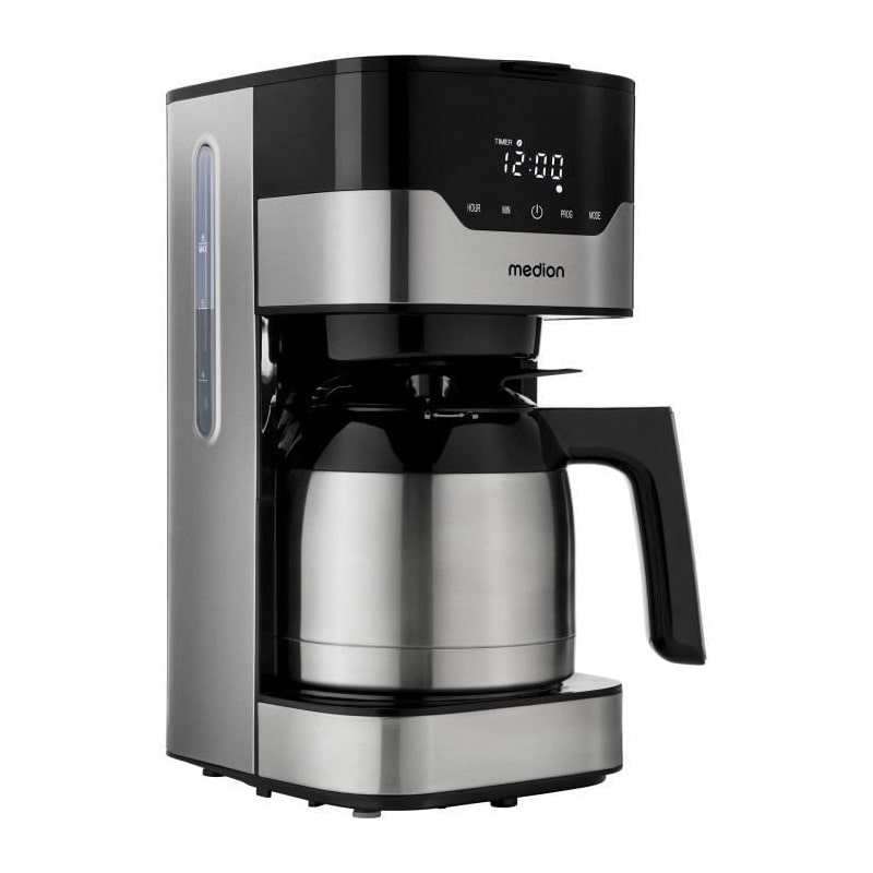 Cafetiere Filtre Programmable Avec Carafe - Medion - Md 18458 - Isotherme - 900w - 1,2 L