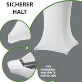 thumbnail of 5er Set Stehtischhusse 60 cm weiß Tischdecke Husse Partytisch Bistrotisch Decke