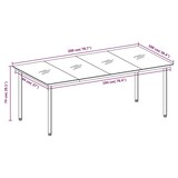 thumbnail of Helloshop26 - Ensemble de salle à manger de jardin meuble extérieur 9 pièces gris clair 02_0014095