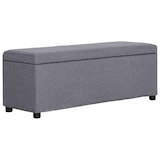 thumbnail of Helloshop26 - Bank mit Staufach 116 cm hellgraues Polyester 02_0010878