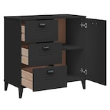 thumbnail of vidaXL Sideboard VIKEN Schwarz 80x40x80 cm Holzwerkstoff