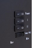 thumbnail of Cheminée électrique 1800W Effet flamme Chauffage infrarouge Santorin NIKLAS