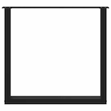 thumbnail of vidaXL Esstischbeine U-Form 3 Stk. Schwarz 90x(72-73) cm Stahl