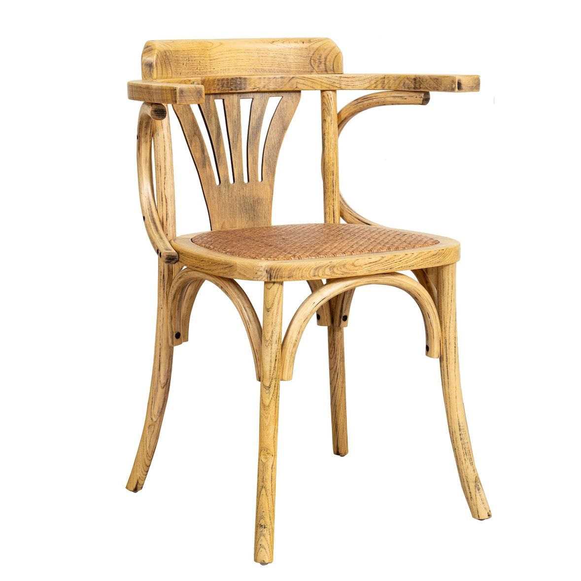 Biscottini Silla de madera 78x45x46 cm - Sillas de restaurante - Sillas con brazos - Silla de comedor - Sillas de cocina - Silla vintage Thonet