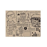 thumbnail of MONOUSO - Mantel Individual de Papel Kraft "Burger" 30x40cm 40g/m² (500 Uds)