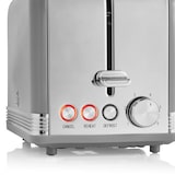 thumbnail of SWAN ST19010GRNEU Retro Tostadora Pan Ranura Ancha 2 Rebanadas, Regulador Nivel de Tostado, Descongelación, Gris, 800W