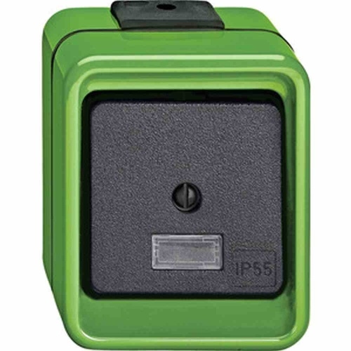 Merten AGRAR Wechselschalter, ohne Beleuchtung, grün, matt, Aufputz, IP55, 1f