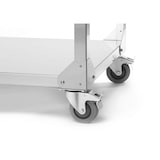 thumbnail of HENDI Green Fire avec 4 brûleurs Profi Line, sur support avec roulettes, Gris clair, 22kW, 1400x612x(H)825mm