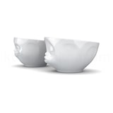 thumbnail of TV Tasse Schälchen-Set 22 Küssend und Grinsend mittel weiß