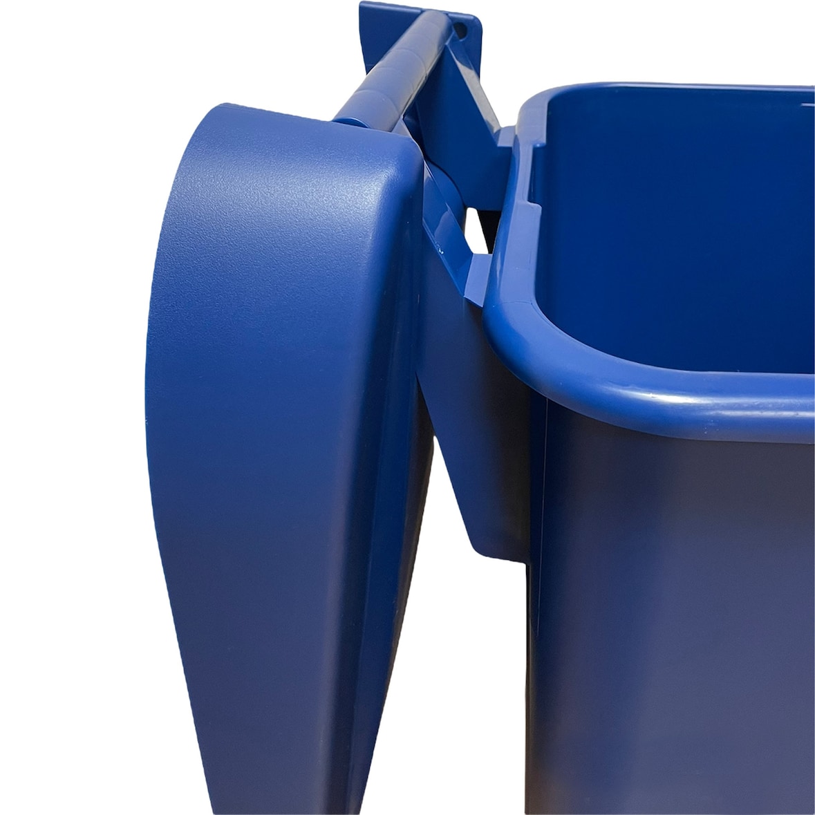 WellHome - Caixote do lixo 110L com Rodas, Ideal para Reciclagem de Papel e Cartão