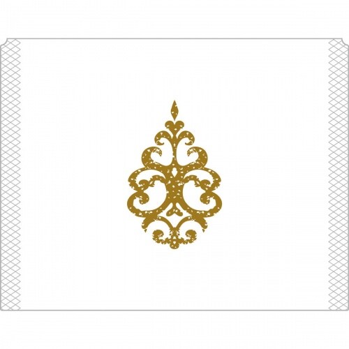 Sovie HORECA Eierwärmer Royal Line Gold aus Tissue 9-lagig, 105 x 82 mm, 150 Stück - Ornament