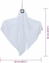thumbnail of vidaXL Hängender Halloween Geist mit 3 LEDs 3 pcs Weiß 52 x 62 cm
