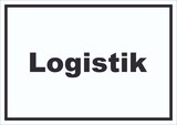 thumbnail of Logistik Schild mit Text Transport Versand waagerecht A4 Rückseite selbstklebend