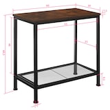 thumbnail of tectake Mesa de apoio Filton  Madeira Industrial Escura, Rústica