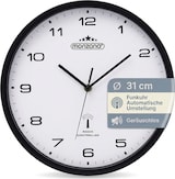thumbnail of Monzana Funk Wanduhr Funkuhr 31cm Schwarz Weiß
