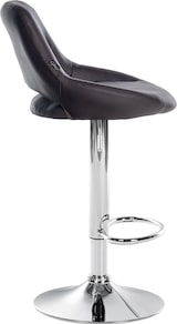 thumbnail of Décoshop26 - Barhocker x1 mit Drehfunktion und verstellbarer Fußstütze aus braunem PVC und Metall 10_0005209