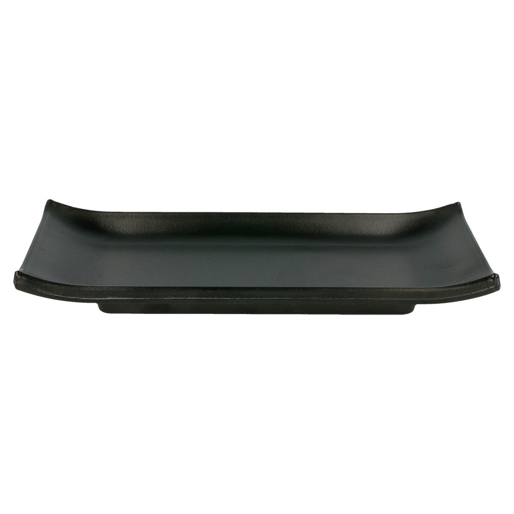 Garcia de Pou 18 Unités - Assiettes Sushi 'Asami Ware' 23,5X10,3X2,3 Cm Noir Mélamine
