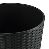 thumbnail of Polyrattan Pflanztopf 57,5x30cm Blumentopf Pflanzkübel Übertopf Blumenkübel