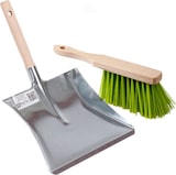 thumbnail of Garten Kehrgarnitur Kehrschaufelgarnitur Set und Handfeger Kehrschaufel Kehrset grüne Borsten mit Schüppe Schippe