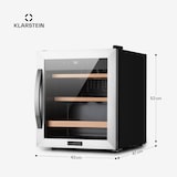 thumbnail of Klarstein Vinamour 12 Uno Weinkühlschrank 12Fl./46l  4-18°C 40dB Silber