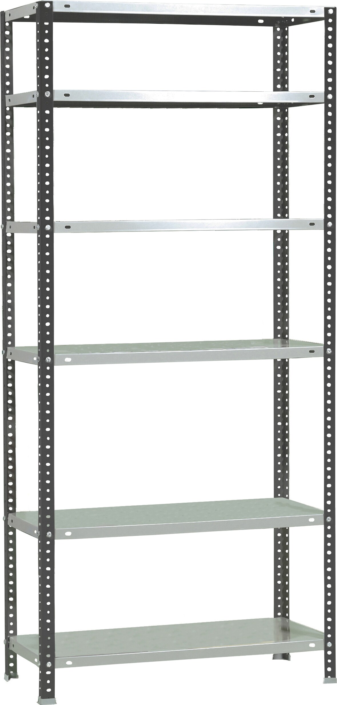 SimonRack Estantería Metálica con tornillos 2000x900x400 mm, 6 Alturas, 100 kg de Punto Flexión, Antracita/Blanco - Comfort