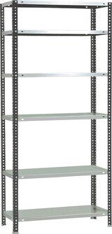 thumbnail of SimonRack Estantería Metálica con tornillos 2000x900x400 mm, 6 Alturas, 100 kg de Punto Flexión, Antracita/Blanco - Comfort