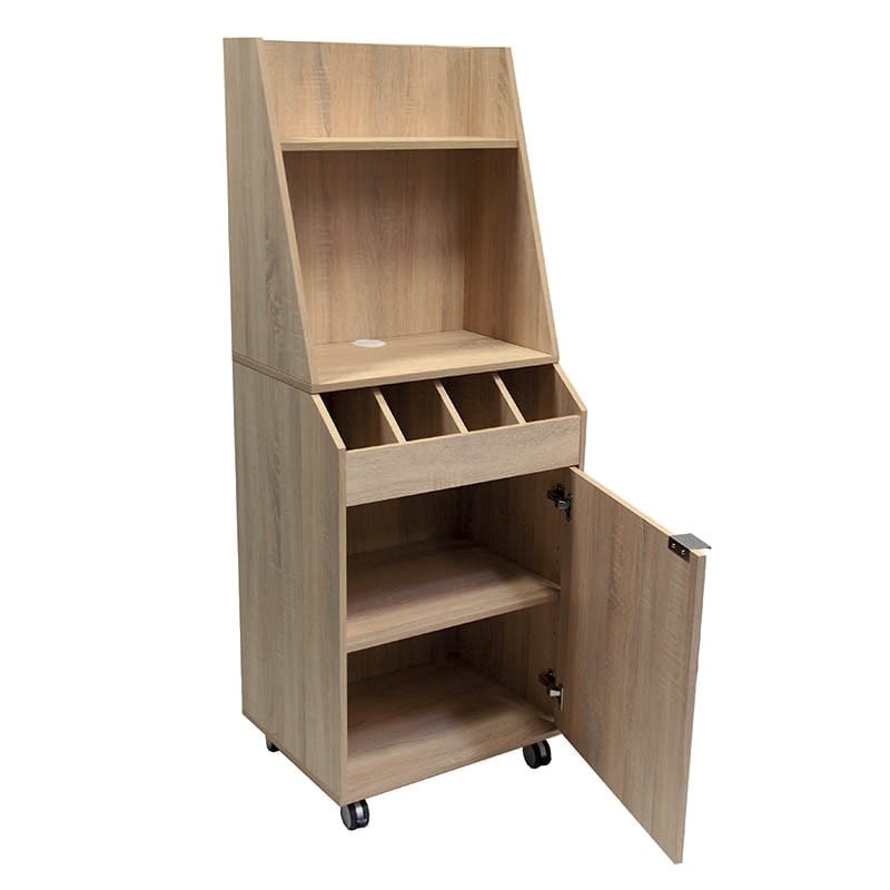 Ligne CHR Service haut, bois, 157 x 47 x 150 cm, marron chianti oak